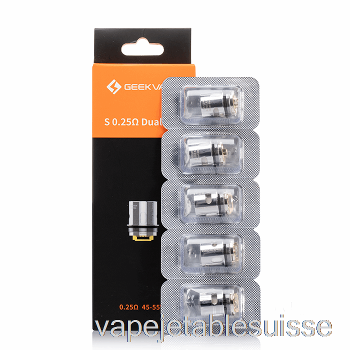 Vape Suisse Geek Vape S Bobines De Remplacement 0,25ohm S Bobines à Double Maille
